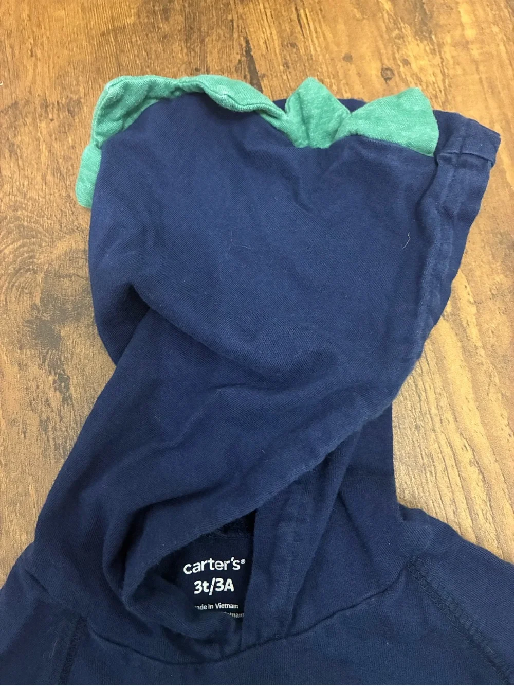 Carter's Boy’s 3T Dinosaur Hooded Shirt